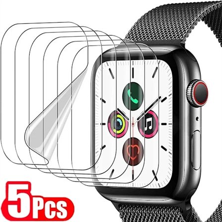 1-5st Skärmskydd Hydrogel Film för Apple Watch 7 6 SE 5 4 3 2 1 38MM 40MM 41MM 42MM 45MM Apple Watch Skärmskydd