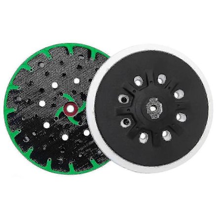 Festool ETS 150 Slibeplade 6 Tommer 150mm Hård til ETS 150/3 EQ, 150/5 EQ & EC 150/3 EQ - 1 stk Sort