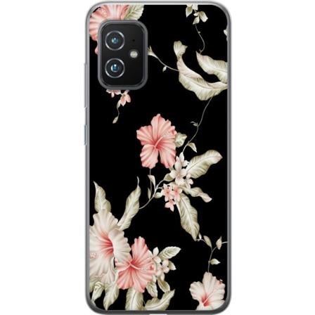 Asus Zenfone 8 Kuori / Matkapuhelimen kuori - Kukkakuvio Musta