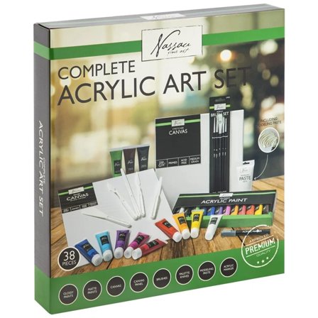Complete acrylic art set 38 pcs