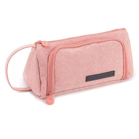 Multifunktionell pennfodral, enkel och kreativ, medium rosa
