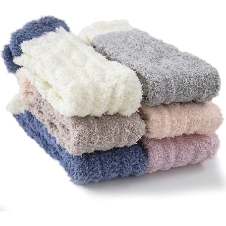 Fuzzy Socks Mjuka Mysiga Fluffiga Tofflor Vinter Varma Plyschstrumpor Julstrumpor Fyllnadsgåvor Presenter till Kvinnor