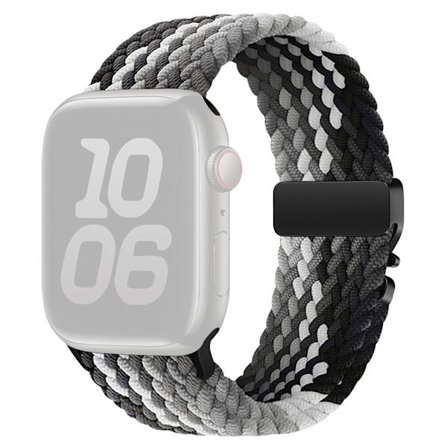 Nylonarmband Apple Watch Series 10 42mm Parachute Buckle flätat klockarmband - Mörk Choklad