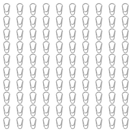 100 stk. fiskering med høy strekkfasthet, slitesterke snapsluk-koblinger, størrelse 7