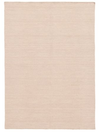 Kelim Loom 140X200 Lille Lyserød Enkeltfarvet Uldtæppe