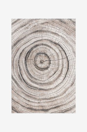 KM Home - Maskinvævet tæppe Bern - Grå - Fladvævede tæpper - 200X290 - Fra Homeroom