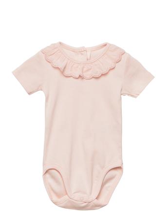 Baby Body Bodies Short-sleeved Vaaleanpunainen Noa Noa Miniature