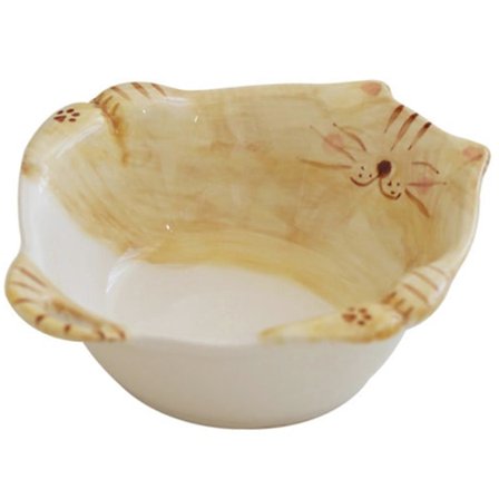 Liten Katt Keramik Tallrik, Japansk Retro Stil Sallad, Sushi & Dessert Tallrik, Återanvändbar Snacks Skål