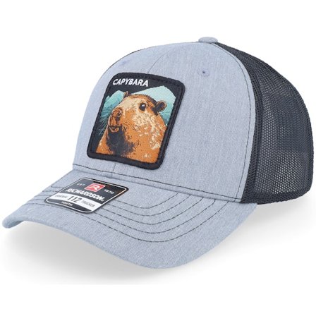 Kiddo Cap - Gris trucker Gorra - Kids Happy Capybara Heather Grey/Black Trucker @ Hatstore