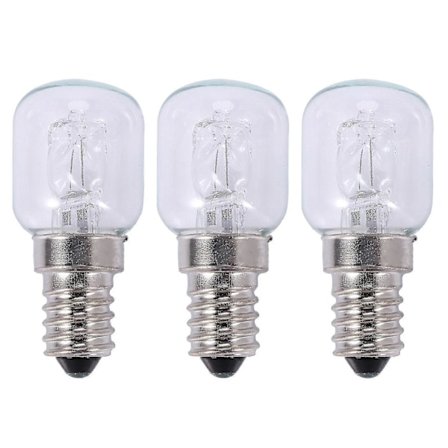 3x E14 Högtemperaturlampa 500 Grader 25w Halogen Bubbelugnslampa E14 250v 25w Kvartslampa