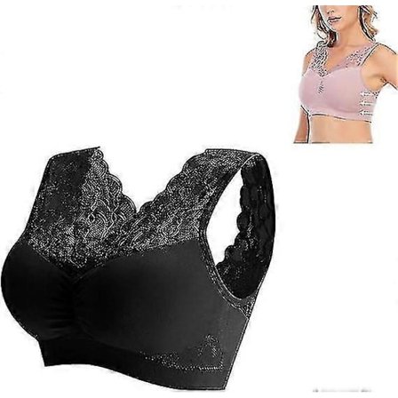 Anti-saggy Breasts BH, Nula BH Anti Sagging, pluss Størrelse Blonde Pustende Søvn Sports BH Uten Spiler Anti Sagging BH