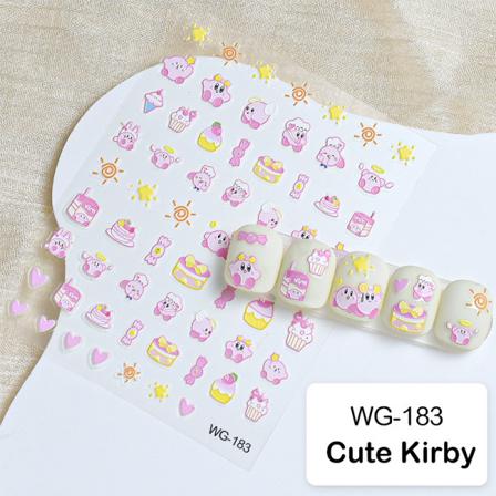 Realistiset nail art sarjakuva Little Beaver Kitty WG-183