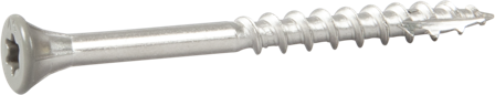 ESSVE 537245 Fasadeskrue 4,4 x 45 mm, rustfri/syrefast A4, bånd. Lysegrå, 250-pakning, Innfesting