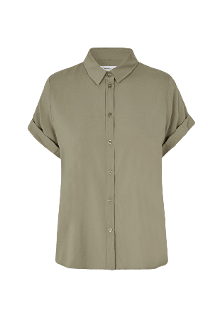 SAMSOE MAJAN SS SHIRT 9942 Skjortor Dam Grön S