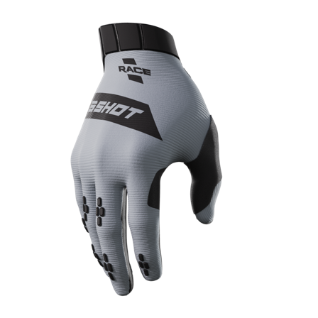 Mănuși Motocross Shot Race gri XXL
