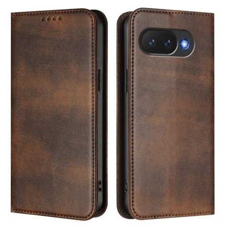 Google Pixel 10a Wallet Cover RFID Blocking PU Leather - Brown