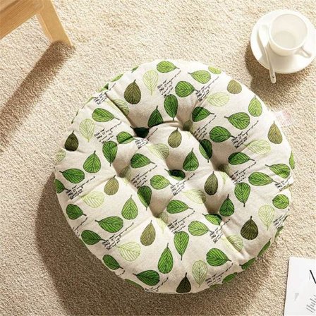 Sæt med 2 stolpude (40 x 450 cm - bladversion), rund stol