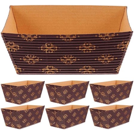 25 stk. Brødformer i papir Kakeformer i papir Brødform Papirformer Stabelbare Kakeoppbevaringsformer