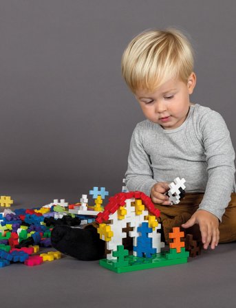 Plus-Plus Plus-Plus Big Storage Box Mix / 200 Pcs - Multi/patterned - ONE SIZE