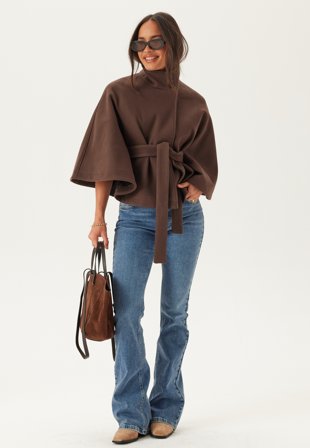 VERO MODA - Vmbabetterosa Short Cape - Chocolate Brown - Kläder - - Bubbleroom