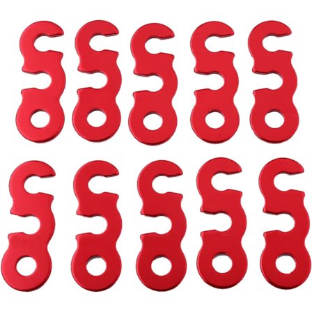Zeltsnöre Spännare Repsnöre Spännare Repsnöre Spännare Guyline Cord Tält Vind Rep Snäpp Guyline, 10 Vind Rep Spännen Aluminiumlegering Guyline Rep 