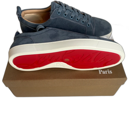 Blå Christian Louboutin sneakers mocka