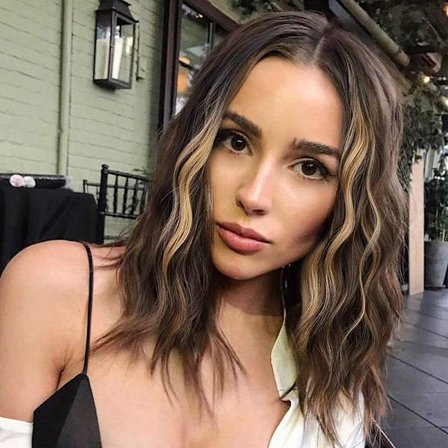 Parukk Europeisk og amerikansk parukk med gradientfarge kort krøllete blonde