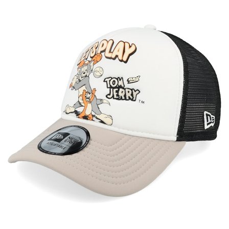New Era - Bianco trucker Cappellino - Tom And Jerry White/Black/Stone Trucker @ Hatstore