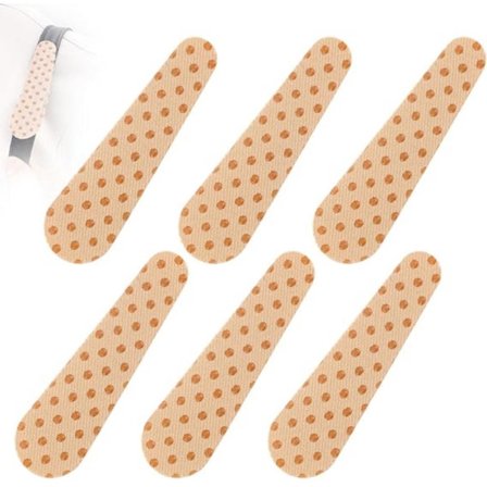 6-pak - Anti-slip puder til taskestropper - Selvklæbende skulderstroppuder - Forhindrer skulderstropper i at glide