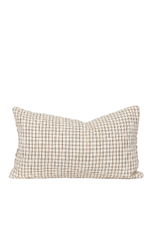 A World of Craft ECO SIMON Kuddfodral 30x50, vit/brun Kuddar Brun 30X50 CM