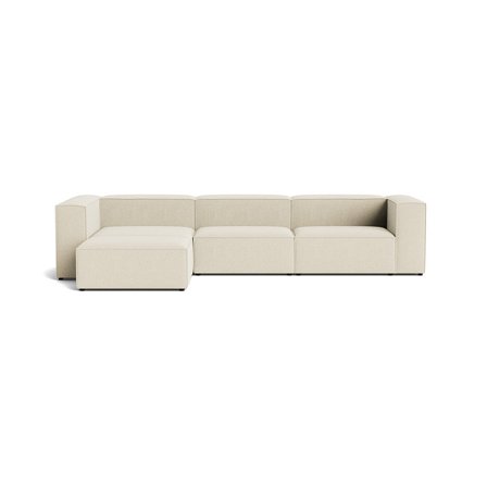 Lissabon XL Chaiselongue-Sofa, links | 360 cm in Nordic Beige, modernes Design mit bequemen Schaumstoffschichten und stabilem Untergestell