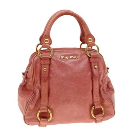 Miu Miu Pre-owned, Pre-owned Leather handbags Roze, Dames, Maat:ONE Size