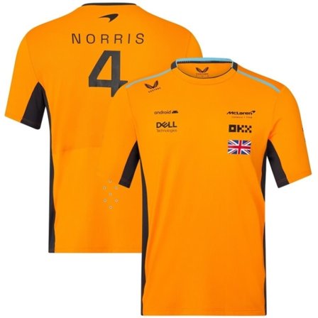 2023 forår og efterår ny Team McLaren NORRIS#4 T-shirt L