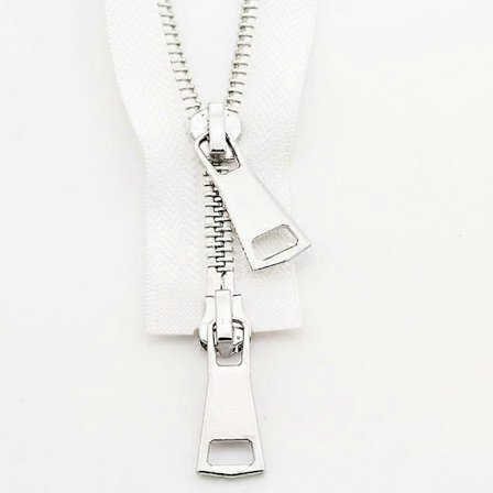 1 stk DIY Syjakke Metal Lynlås Åben Ende Dobbelt Skyder Lang Lynlås Beklædningstilbehør