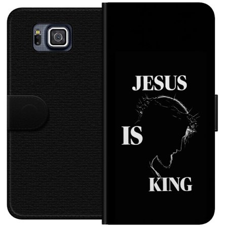 Kompatibel Tegnebogsetui til Samsung Galaxy Alpha Farverige kawaii-figurer stakket lodret på en lilla baggrund med bløde former og en legende sød f