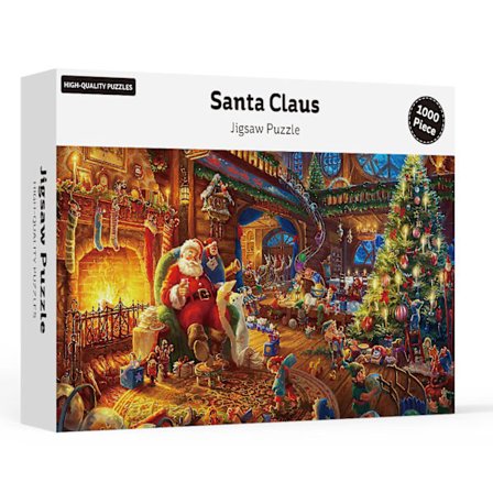 Julekalender Puslespil 2025 - 1000 Farverige Puslespilsbrikker