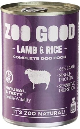 Zoo Good Wet-food Adult Lamb & Rice 400 g