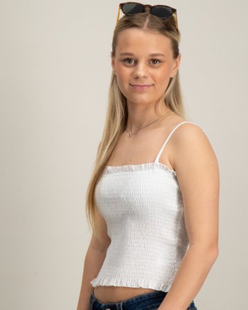 Grunt Tobine Top Hvit Topper/Bluser Jente - Kids Brand Store