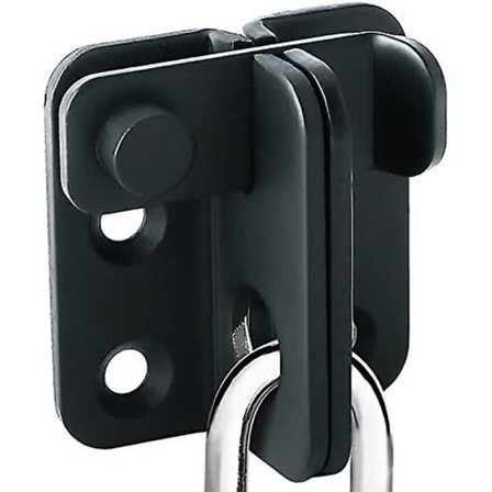 2 stk rustfritt stål matt svart flip lås portlåser skyvelås lås sikkerhetsdørlås for låve skap kjæledyrbur hage bad garasje vind