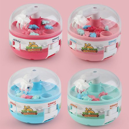 4-pack Mini Claw Machine Barnleksaker Dinosaurie Gripande M