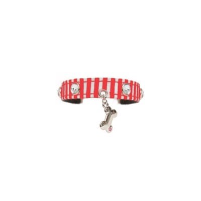 Puppy Angel - Marine Bone Halsband - Röd- Hundhalsband