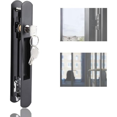 Krog lås til dør og vindue, krog lås til skydedør og vindue, hjem, hotel, lejlighed, kontor