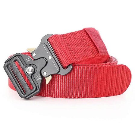 Snabbspänne Svart Nylonbälte 3.8x125cm För Utomhus & Sport - Unisex Metall