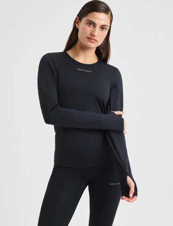 Röhnisch Jacquard Ls Top - Black - M