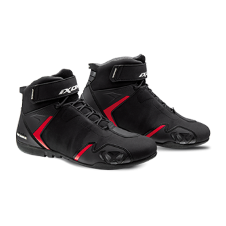Botas de Moto Ixon Gambler WP Negro/Rojo 47