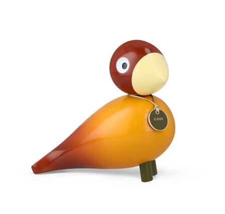 Kay Bojesen Fugl Story Cosy Oransje H15,5