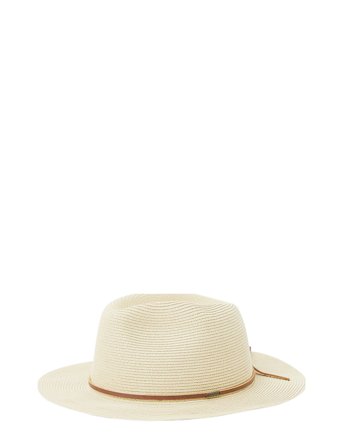 Brixton | Wesley Straw Packable Fedora | XS