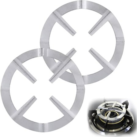 2 st Pannhållare Moka Gasspis Rund Rostfritt Stål Gasreducerare Moka Kanna Spishållare Gasring Reducer Under Disk Passar Gasspis Kaffebryggare Ugn