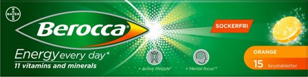 Berocca Energy brusetabletter appelsin 15 stk