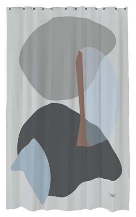 Mette Ditmer GALLERY Badeforhæng Light Grey 150 x 200 cm, Tøj & Bolig, Badeværelsestilbehør, Badeforhæng